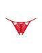 Трусики с доступом Obsessive Ingridia crotchless thong XL/2XL, красные SO9045 фото 3