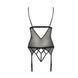 Корсет с открытой грудью Passion DIABOLINA CORSET L/XL, black, пажи, трусики, полупрозрачный PS25804 фото 4