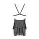 Сорочка Passion DELIENA CHEMISE S/M black, стринги с заниженной талией SO8419 фото 4