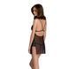 Сорочка Passion DELIENA CHEMISE S/M black, стринги с заниженной талией SO8419 фото 2