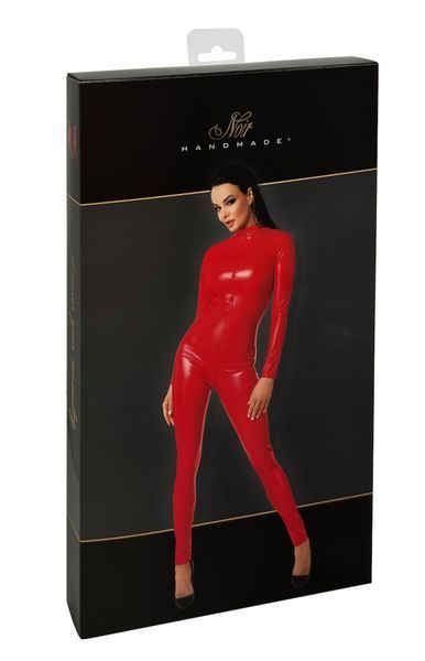 Комбінезон Noir Handmade F353 Red powerwetlook overall - XXL SX2012