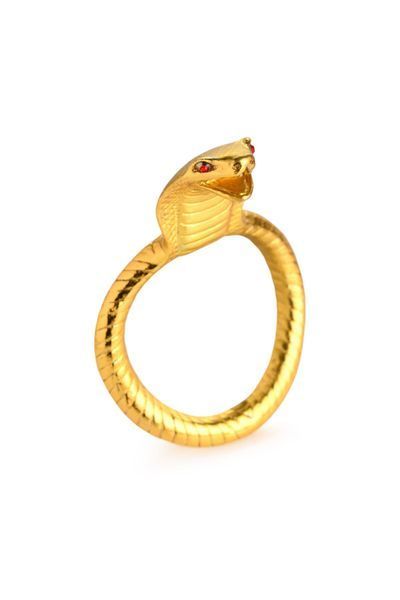 Ерекційне кільце з головою кобри Master Series: Cobra King Golden Cock Ring SO8799