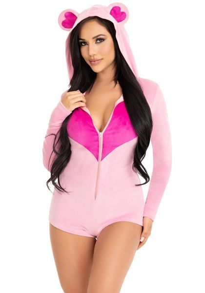 Комбінезон &laquo;Солодкий ведмедик&raquo; Leg Avenue Sweetheart Bear Velvet Romper S SX2790