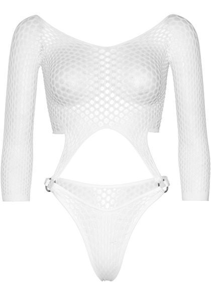 Эротическое боди Leg Avenue Top bodysuit with thong back White SO9150