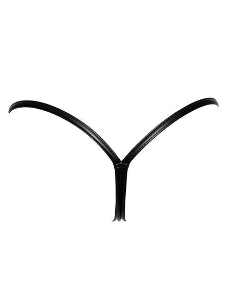 Трусики с мокрым эффектом Noir Handmade P008 Powerwetlook panty with gold clasp, XXL, на застежках SX0175