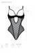 Эротическое боди Passion MARINA BODY, S/M, black, с открытыми чашками SO9718 фото 5