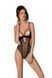 Эротическое боди Passion MARINA BODY, S/M, black, с открытыми чашками SO9718 фото 1