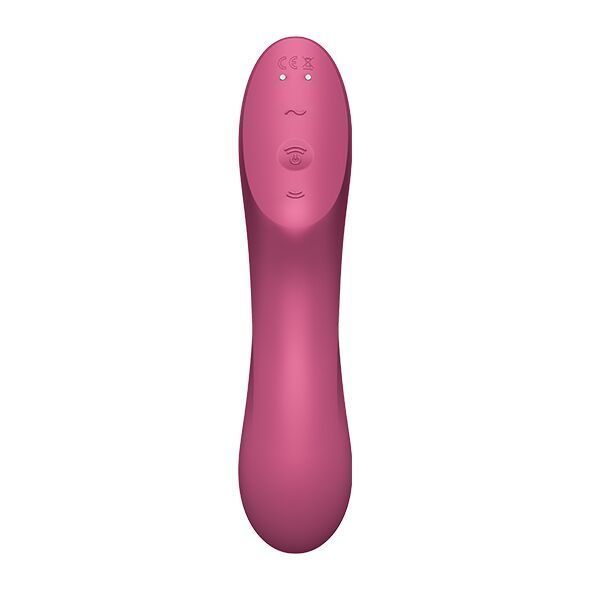 Вакуумний стимулятор із вібрацією Satisfyer Curvy Trinity 3 Red SO6117