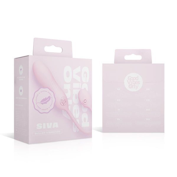 Віброяйце Good Vibes Only - SIVA Bullet Vibrator Soft Silicone - Pink SX3077