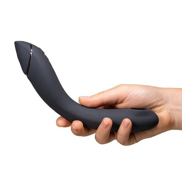 Вакуумний стимулятор для точки G та клітора з вібрацією Womanizer OG Dark Grey, 12 рівнів, 3 режими SX0533