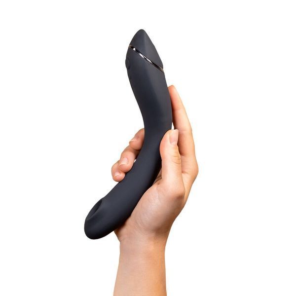 Вакуумний стимулятор для точки G та клітора з вібрацією Womanizer OG Dark Grey, 12 рівнів, 3 режими SX0533