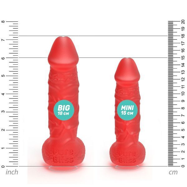 Мило у формі пеніса Pure Bliss BIG Red, крафтове мило-член, натуральне SO6365