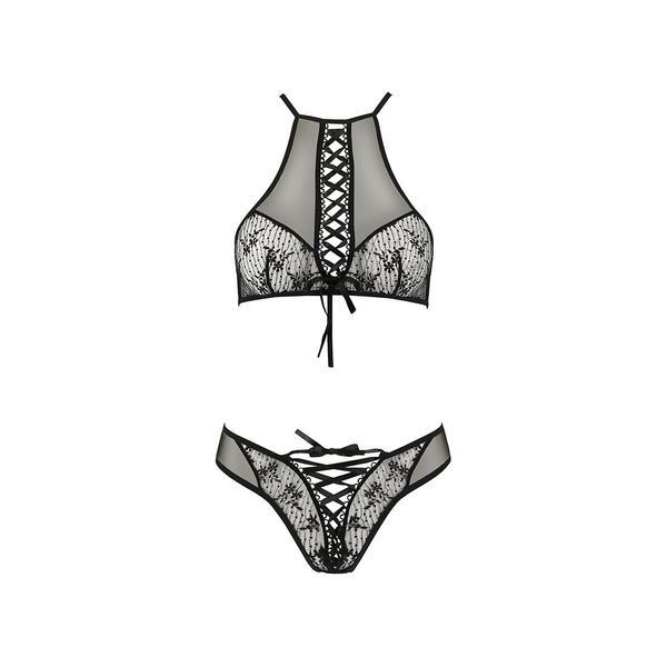 Эротический комплект Passion AZALIA SET L/XL, black SO4137