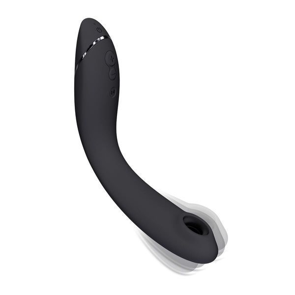 Вакуумний стимулятор для точки G та клітора з вібрацією Womanizer OG Dark Grey, 12 рівнів, 3 режими SX0533