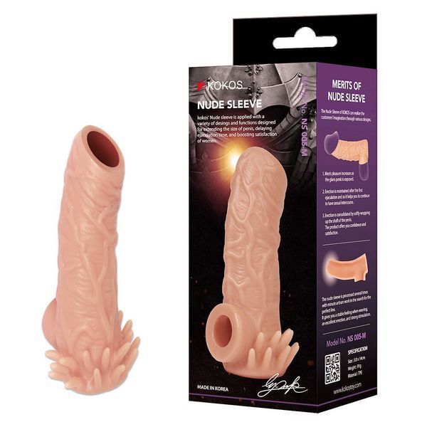Насадка на член Kokos Nude Sleeve NS 005 L SX1480