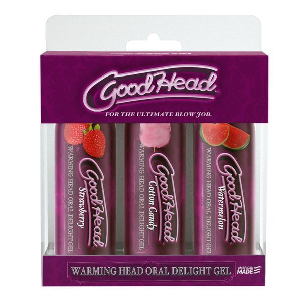 Разогревательные оральные гели Doc Johnson GoodHead &ndash; Warming Head (3 вкуса) SO6063
