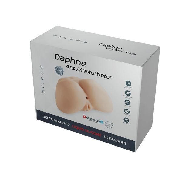 Мастурбатор-попка с двумя входами SilexD Daphne Ass Masturbator, суперреалистичный, термореактивный SO9934