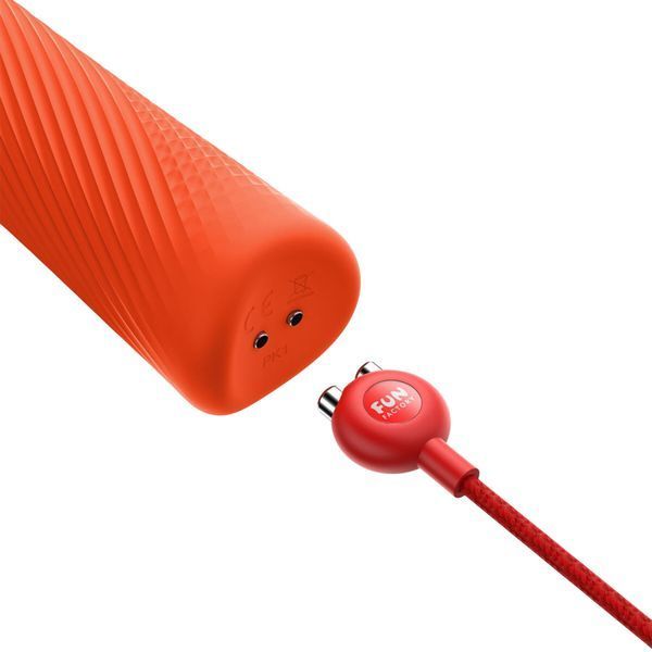 Вібромасажер Fun Factory VIM Vibrating Wand sunrise orange, суперпотужний та легкий, до 6 годин роботи SX0919