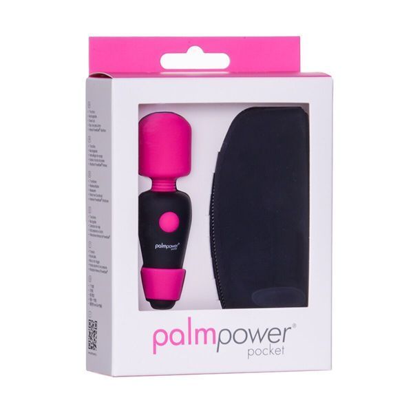 Мінівібромасажер PalmPower Pocket із чохлом на блискавці, водостійкий, перезаряджуваний, довжина 9см SO2735