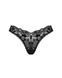 Мереживні стрінги Obsessive Donna Dream thong XL/2XL Black, низька посадка SO8641 фото 3