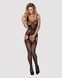 Бодистокинг Obsessive Bodystocking F217 S/M/L, элегантный силуэтный рисунок, имитация чулок SO7226 фото 3