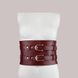 Шкіряний пояс для бондажу Liebe Seele Wine Red Waist Cuff, M Size SO9461 фото 7