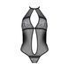 Сітчасте боді з мереживом на грудях Passion SATARA BODY S/M black SO8470 фото 3