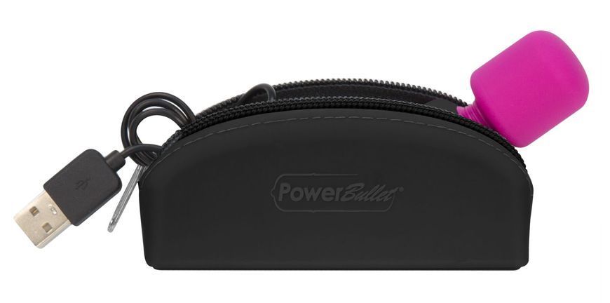Мінівібромасажер PalmPower Pocket із чохлом на блискавці, водостійкий, перезаряджуваний, довжина 9см SO2735