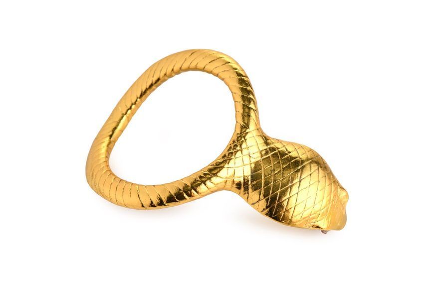 Ерекційне кільце з головою кобри Master Series: Cobra King Golden Cock Ring SO8799