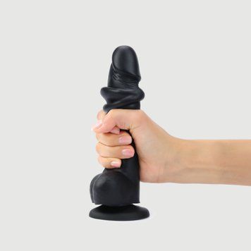 Реалистичный фаллоимитатор Strap-On-Me Sliding Skin Realistic Dildo Black M, эффект подвижной кожи SO6256