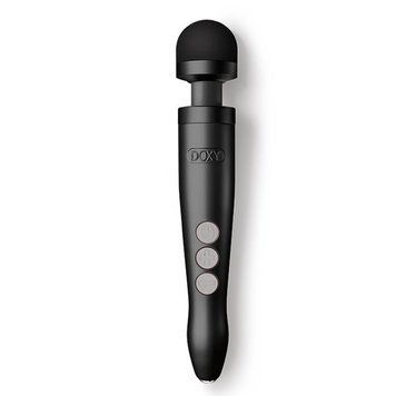 Вібромасажер DOXY Die Cast 3R - Matte Black, дуже потужний, перезаряджуваний, металевий корпус SO8024