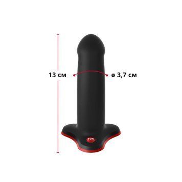 Фаллоимитатор Fun Factory AMOR, черный, длина 14,6 см, диаметр 3,7 см, изогнутый SX0982