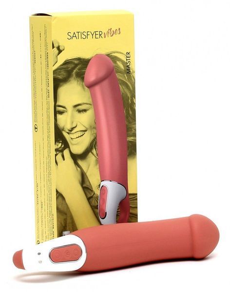 Мощный вибратор Satisfyer Vibes Master, гибкий литой силикон, 12 режимов работы, диаметр 46 мм SO2205