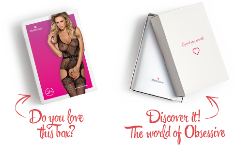 Бодістокінг Obsessive Bodystocking F217 XL/XXL, елегантний силуетний малюнок, імітація панчіх SO7227