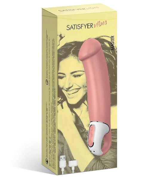 Мощный вибратор Satisfyer Vibes Master, гибкий литой силикон, 12 режимов работы, диаметр 46 мм SO2205