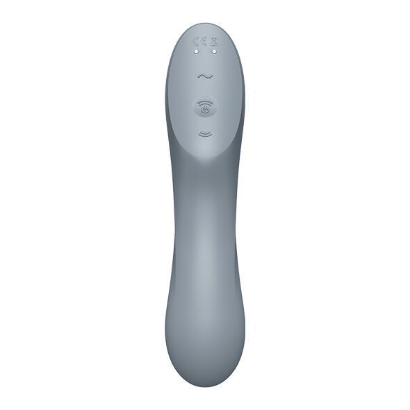 Вакуумный стимулятор с вибрацией Satisfyer Curvy Trinity 3 BlueGrey SO6118