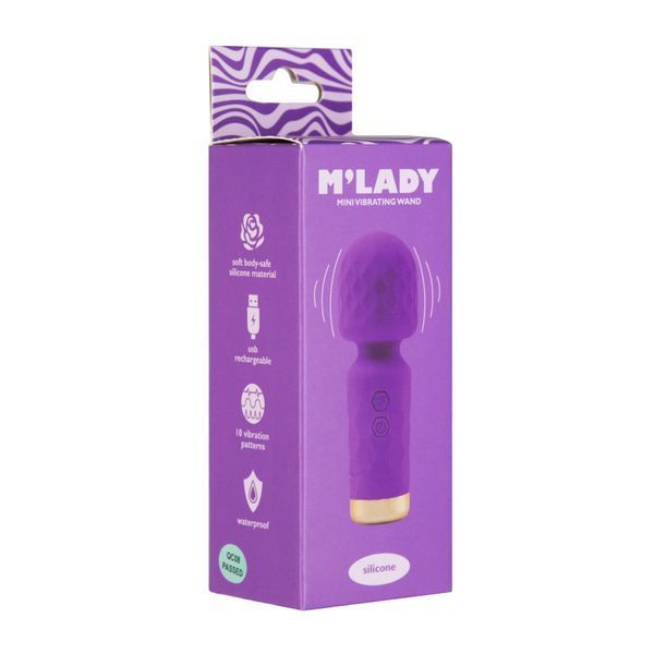 Вибромассажер M&rsquo;Lady Mini Vibrating Wand Purple SX3144