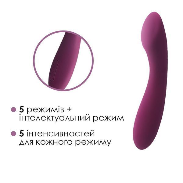Вібратор для точки G з інтелектуальним режимом Svakom Amy 2 Violet SO6997