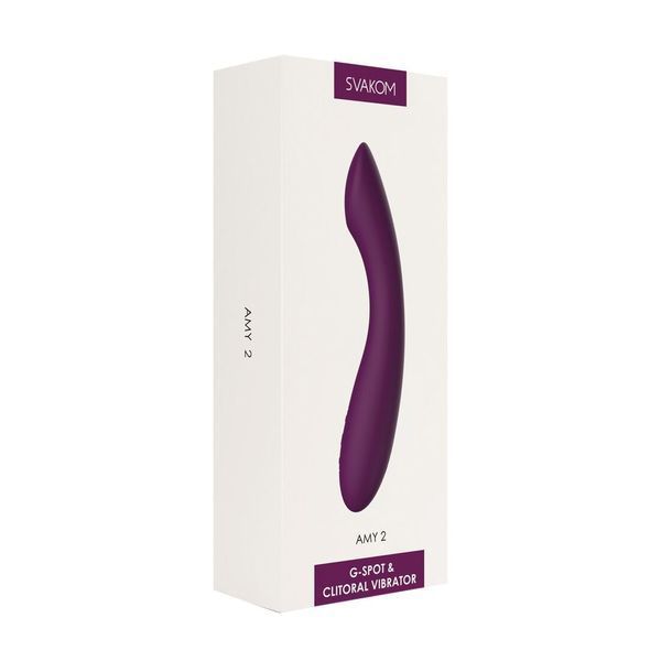 Вібратор для точки G з інтелектуальним режимом Svakom Amy 2 Violet SO6997