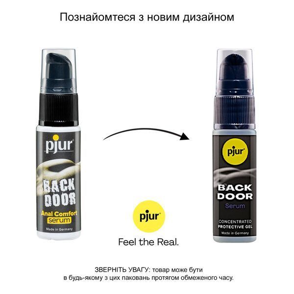 Розслаблювальна анальна сироватка pjur BACK DOOR Serum 20 мл, створює плівку, висококонцентрована PJ12110