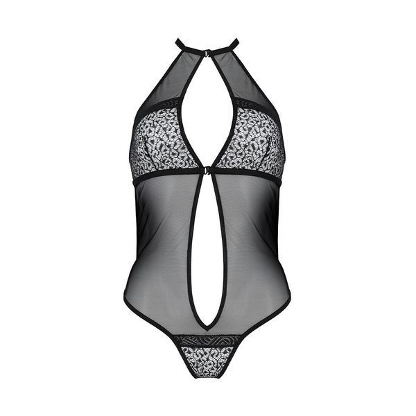 Сетчатое боди с кружевом на груди Passion SATARA BODY XXL/XXXL black SO8471