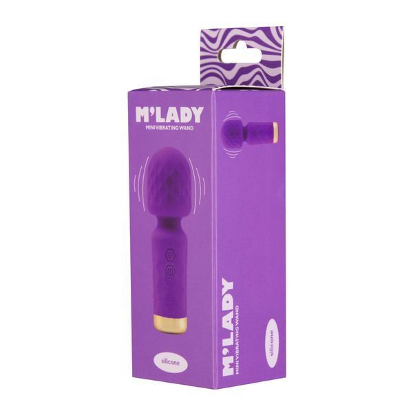 Вибромассажер M&rsquo;Lady Mini Vibrating Wand Purple SX3144