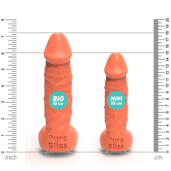 Мило у формі пеніса Pure Bliss BIG Coral, крафтове мило-член, натуральне SO6366