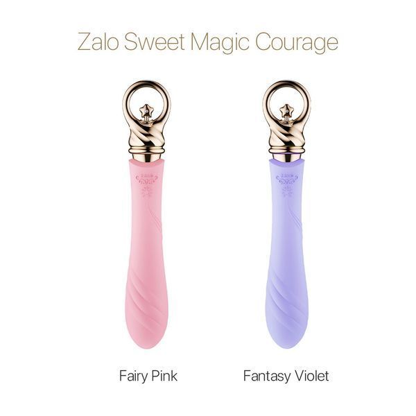 Вибратор для точки G с подогревом Zalo Sweet Magic - Courage Fairy Pink SO6674
