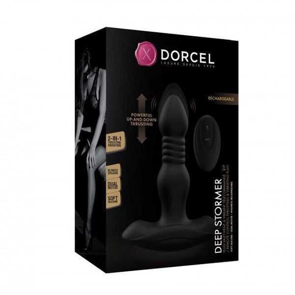 Анальная пробка с вибрацией и пульсацией Dorcel DEEP STORMER SO5073