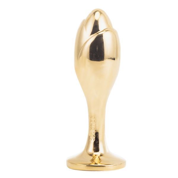 Металева анальна пробка &mdash; кролячий хвіст LOCKINK SEVANDA White Bunny-Tail Anal Rose-shape Plug SX0867