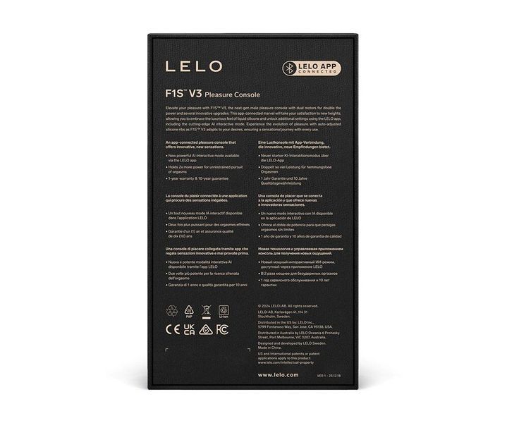 Смарт-мастурбатор LELO F1S V3 Red, 2 мотора, 8 режимов, стимуляция звуковыми волнами SX0703