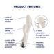 Вибратор-кролик с ротацией Satisfyer Spinning Rabbit 1 Beige, 3 мотора SX0563 фото 7