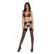 Комплект с открытым доступом Passion DELIENA SET L/XL black, лиф, стринги, пояс для чулок SO8421 фото 3