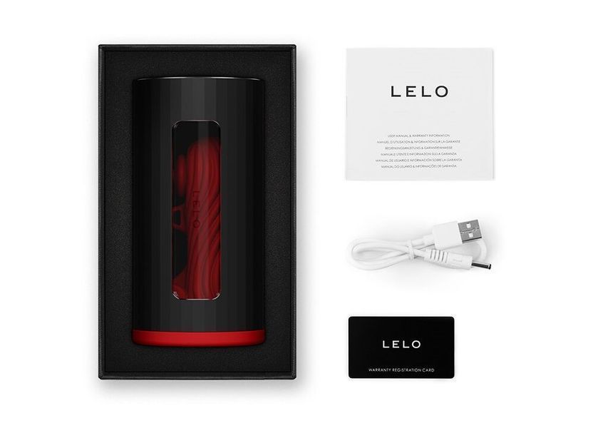 Смарт-мастурбатор LELO F1S V3 Red, 2 мотора, 8 режимов, стимуляция звуковыми волнами SX0703